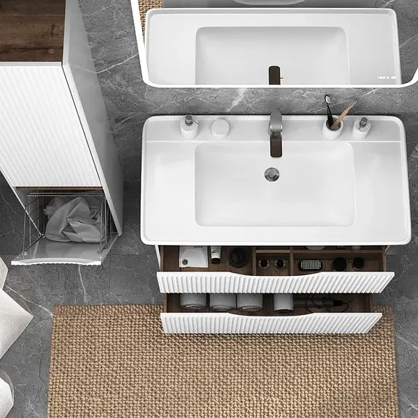 Изображение товара Шкаф-пенал для ванной Briz Монблан 40 с б/к R / 247 04-00к40-00 02 БЕЛ