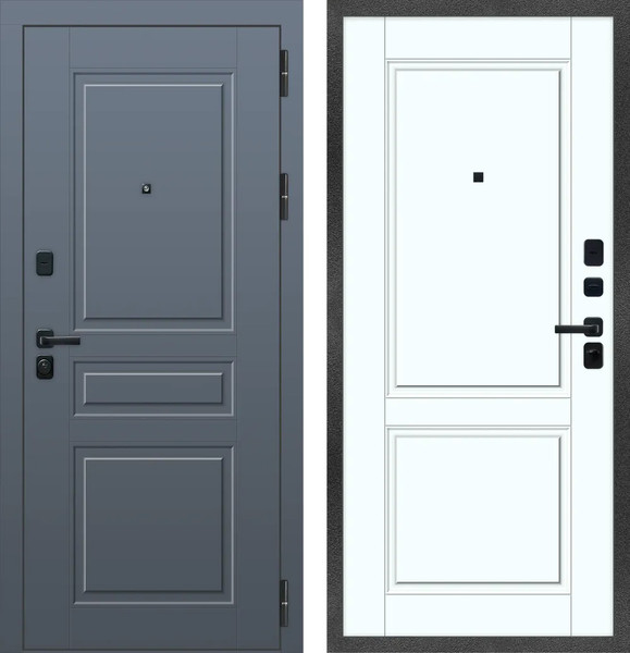 Изображение товара Входная дверь МеталЮр M107 Velluto Bianco (86x205, правая)