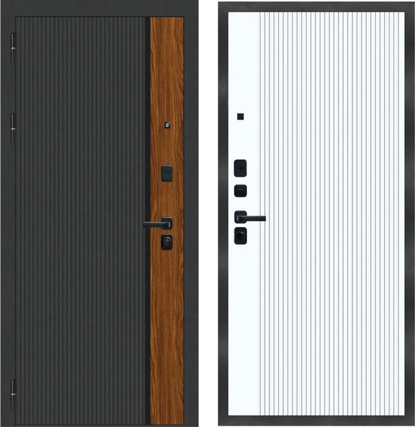 Изображение товара Входная дверь МеталЮр M14 Velluto Bianco (96x205, левая)
