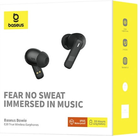 Изображение товара Беспроводные наушники Baseus Bowie E20 True Wireless / A00069700113-00 (Cluster Black)