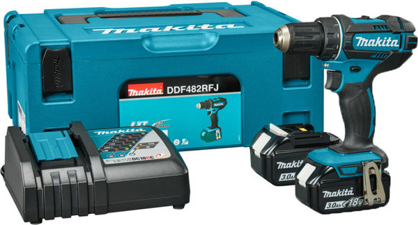 Изображение товара Профессиональная дрель-шуруповерт Makita DDF482RFJ
