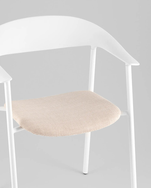 Изображение товара Стул Stool Group Eila с подушкой PC018-C (пластик, белый)