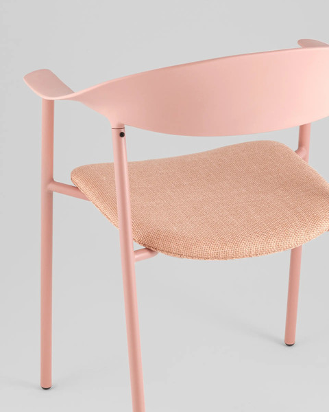 Изображение товара Стул Stool Group Eila с подушкой PC018-C (пластик, розовый)