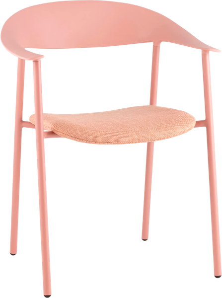 Изображение товара Стул Stool Group Eila с подушкой PC018-C (пластик, розовый)
