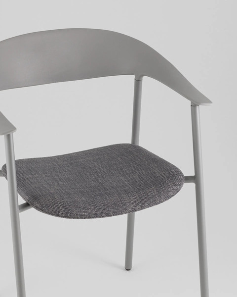 Изображение товара Стул Stool Group Eila с подушкой PC018-C (пластик, серый)
