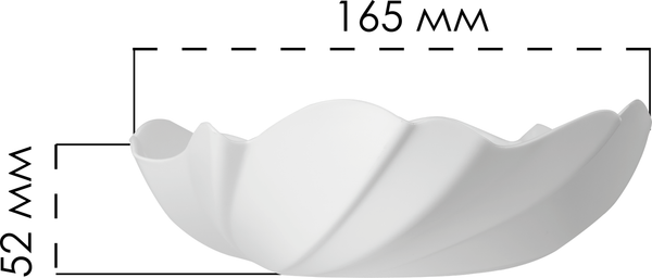 Изображение товара Фруктовница Berossi Oslo Малая ИК 98701000 (снежно-белый)