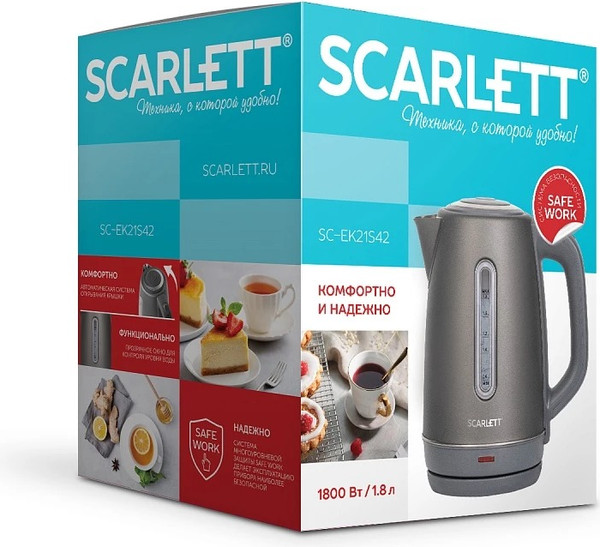 Изображение товара Электрочайник Scarlett SC-EK21S42