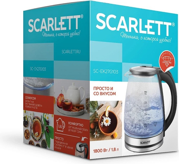 Изображение товара Электрочайник Scarlett SC-EK27G103