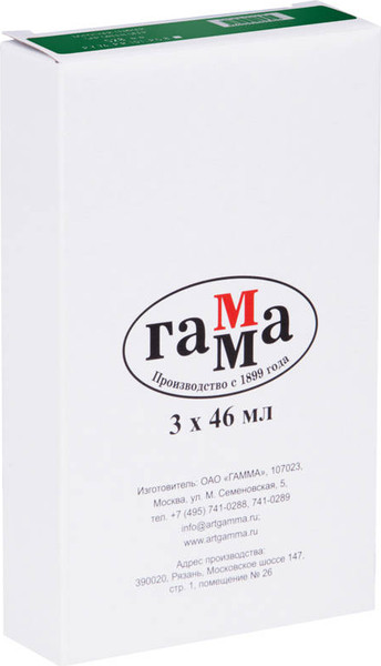 Изображение товара Масляная краска ГАММА Студия / 0.00.А046.508 (46мл, виридоновый зеленый)