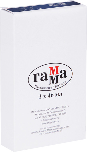 Изображение товара Масляная краска ГАММА Студия / 0.00.А046.401 (46мл, голубой фц)