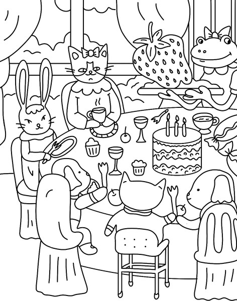 Изображение товара Раскраска Бомбора Маленькие миры. Волшебная раскраска для уютных вечеров (Горовая Дарья, мягкая обложка)