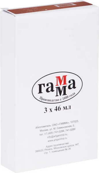 Изображение товара Масляная краска ГАММА Студия / 0.00.А046.301 (46мл, краплак красный темный)