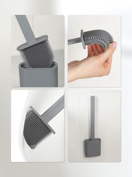 Изображение товара Ершик для унитаза KLEBER KLE-LT090GR (серый)