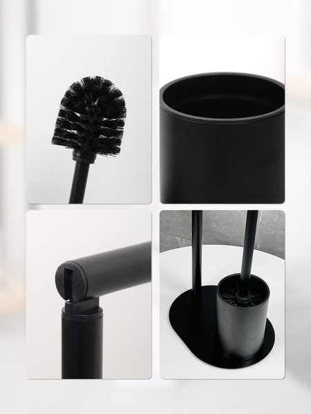 Изображение товара Стойка для туалетной бумаги с ершиком FORA Mystery FOR-ST-563BL (черный)