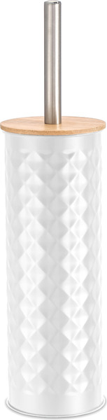 Изображение товара Ершик для унитаза FORA White Rhombus FOR-BRUSH-1099WB (белый/бамбук)