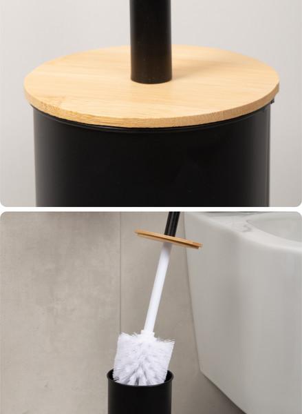 Изображение товара Ершик для унитаза FORA Dark FOR-BRUSH-1091BB (черный бамбук)