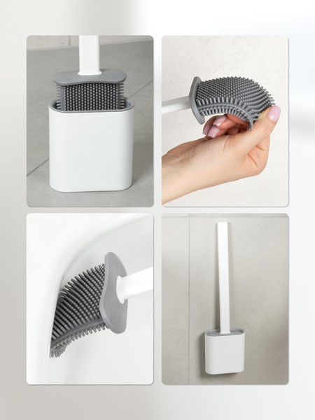 Изображение товара Ершик для унитаза KLEBER KLE-LT090WT (белый)