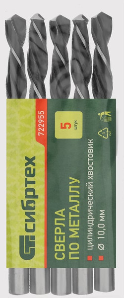 Изображение товара Набор сверл СибрТех 722955 (5шт)
