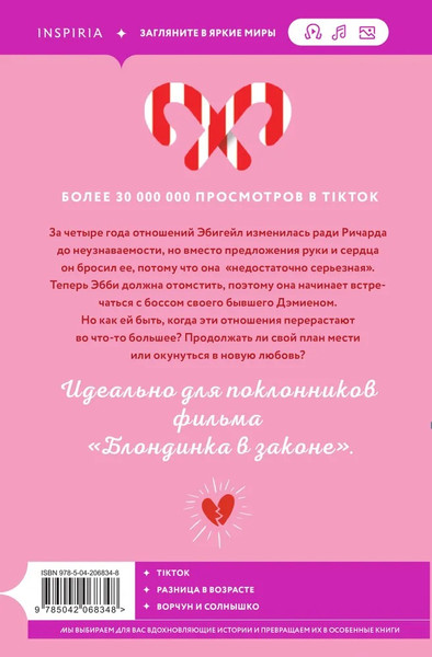 Изображение товара Книга Inspiria Сладкая месть под Рождество, мягкая обложка (Элизабет Морган)