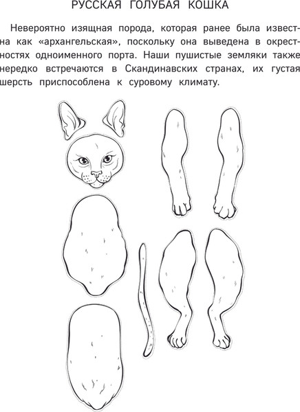 Изображение товара Книга Эксмо Бумажные котики. Вырежи, раскрась, играй. 12 готовых схем (Гончарова К.Э., мягкая обложка)
