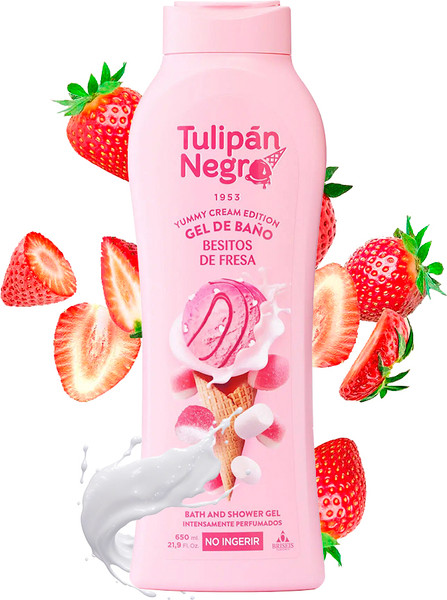Изображение товара Гель для душа Tulipan Negro Besitos De Fresa Клубничные поцелуи (650мл)