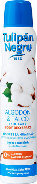 Изображение товара Дезодорант-спрей Tulipan Negro Algodon & Talco (200мл)