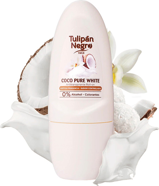 Изображение товара Антиперспирант шариковый Tulipan Negro Coco Pure White (50мл)