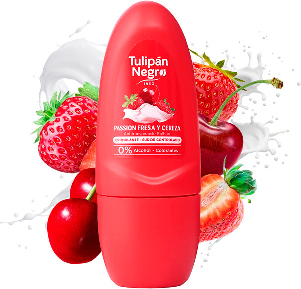Изображение товара Антиперспирант шариковый Tulipan Negro Passion Fresa Y Cereza (50мл)