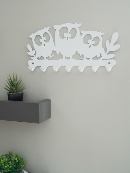 Изображение товара Ключница настенная KN Совушки (белый)