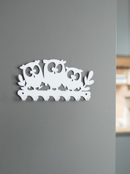 Изображение товара Ключница настенная KN Совушки (белый)