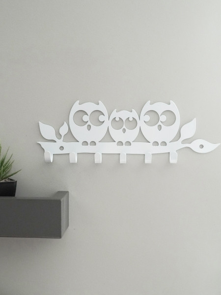 Изображение товара Ключница настенная KN Совушки 2  (белый)