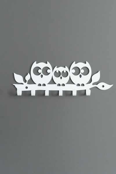 Изображение товара Ключница настенная KN Совушки 2  (белый)