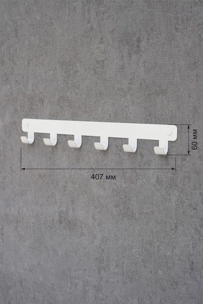Изображение товара Вешалка для одежды KN Металлическая (белый)