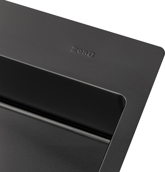 Изображение товара Мойка кухонная ZORG ZRN 5080 Premium R PVD Gunblack