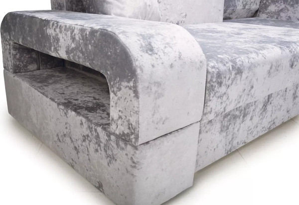 Изображение товара Диван угловой Stolline Марго 1 (32) УЛ правый (светло-серый велюр)