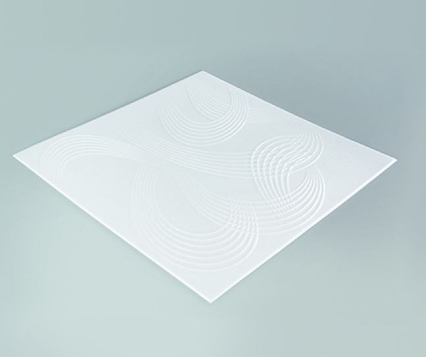 Изображение товара Потолочная плита FORMAT 3102 из экструзированного пенополистирола (500x500, уп.8шт, белый)