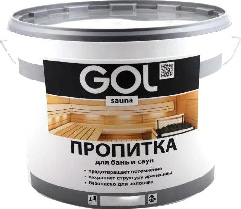 Изображение товара Пропитка для дерева GOL Gol Баня-сауна (10л)