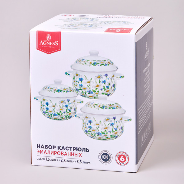 Изображение товара Набор кастрюль Agness 934-721