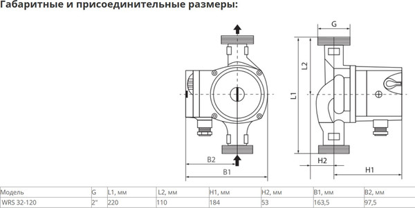 Изображение товара Циркуляционный насос Wellmix WRS 32-120 220 / 17049991