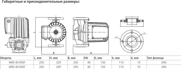 Изображение товара Циркуляционный насос Wellmix WRS 40- 90SF 250 / 17109998