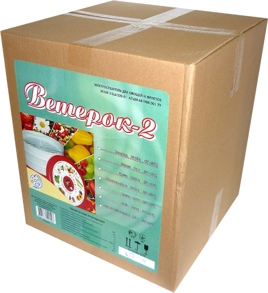 Изображение товара Сушилка для овощей и фруктов Ветерок 6 У (в гофротаре, прозрачный)