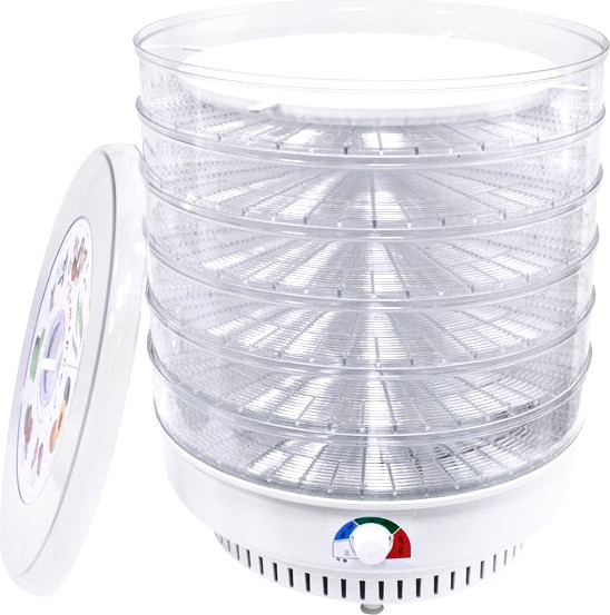 Изображение товара Сушилка для овощей и фруктов Ветерок 6 У (в гофротаре, прозрачный, с поддоном для пастилы)