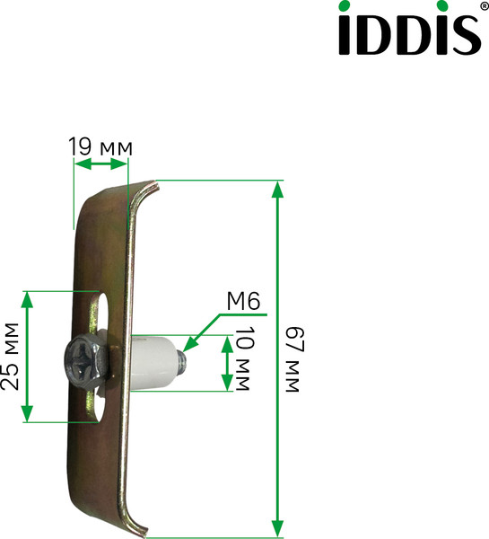 Изображение товара Монтажный комплект для сантехники IDDIS Optima Home 004M006i77 (6шт)