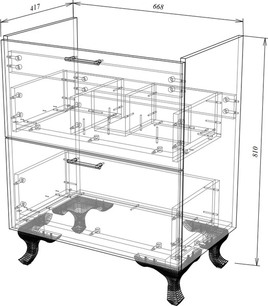 Изображение товара Тумба под умывальник Garda Keln 67 700 / 03.67.700