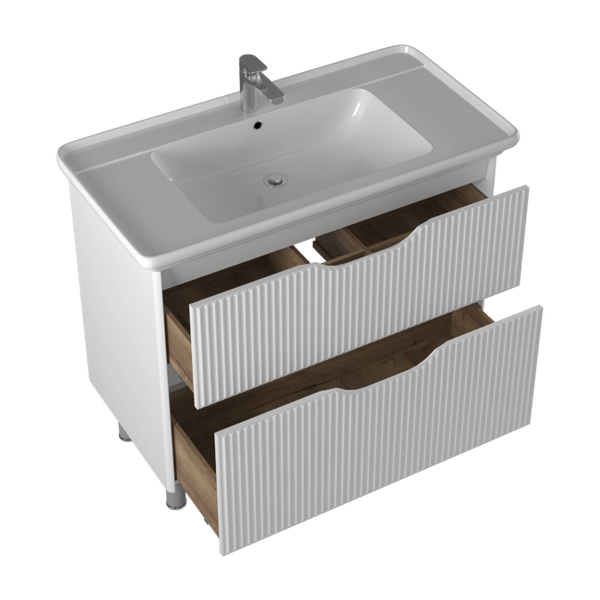 Изображение товара Тумба с умывальником Briz Монблан 105 Дуглас / 247 03-08105-14 00 БЕЛ