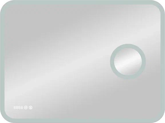 Изображение товара Зеркало Континент Bliss LED 100х70 (с увеличительным зеркалом и часами)