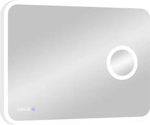 Изображение товара Зеркало Континент Bliss LED 100х70 (с увеличительным зеркалом и часами)