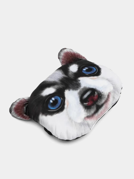 Изображение товара Подушка для автомобиля MATEX Animals Хаски / 26-952 (коричневый/белый)