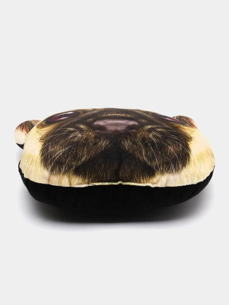 Изображение товара Подушка для автомобиля MATEX Animals Мопс / 27-010 (коричневый/бежевый)