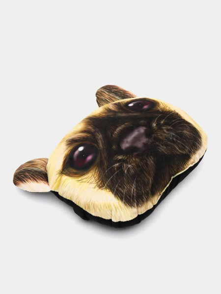 Изображение товара Подушка для автомобиля MATEX Animals Мопс / 27-010 (коричневый/бежевый)